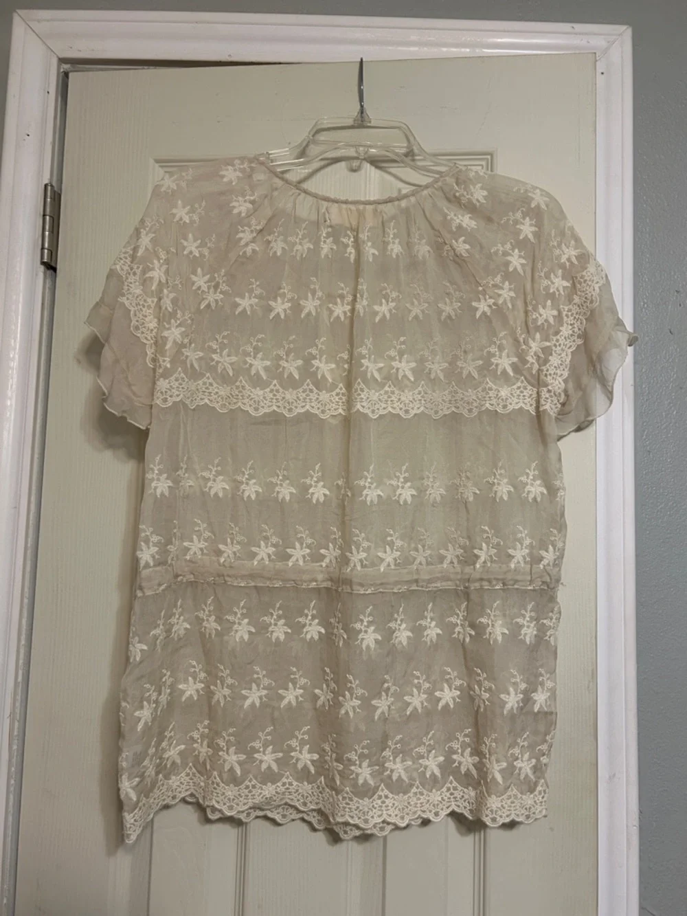 🌈Moving Sale Johnny Was 4 Love & Liberty crèam silk blouse